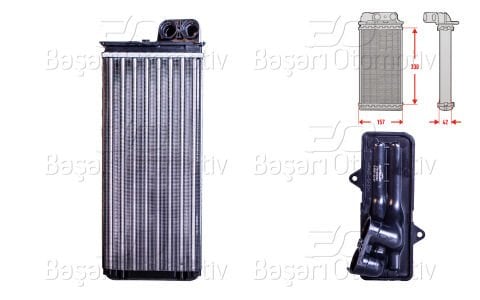 Kalorıfer Radyatoru Mekanık 332X157 Mm Opel Movan 7701205584