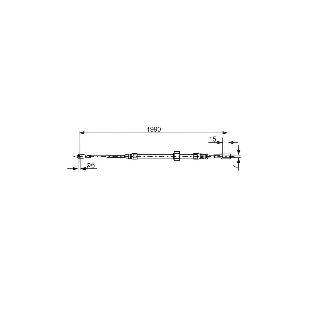 Bosch El Fren Teli VW LT - Sprinter 1996-2006 2D0609701A