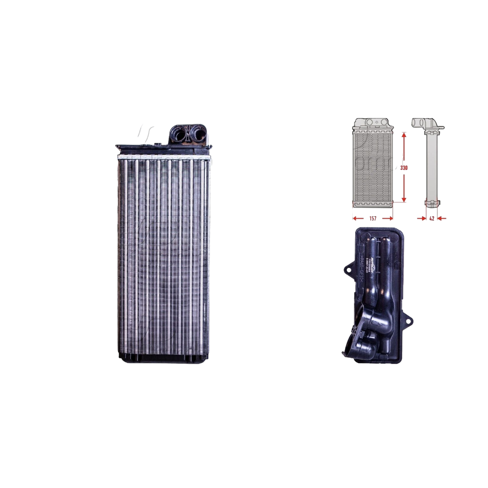 Kalorifer Radyatörü Opel Movano A - Renault Master II - Nissan Interstar 2.8 DTI 2.5 dCi 1998-2006 7701205584