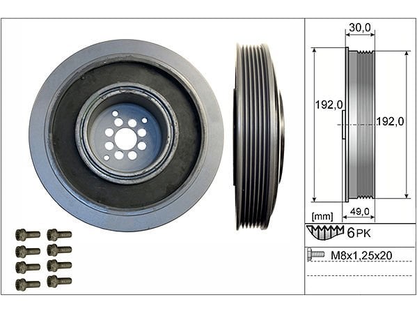 Krank Kasnagı Touareg Q7 A6 04- Ina 059105251AD