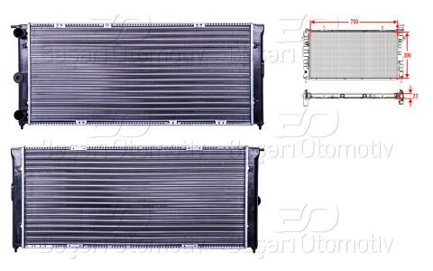 Su Radyatoru Mekanık Mt-At 700X300x23 Vw Passat  321121251AJ