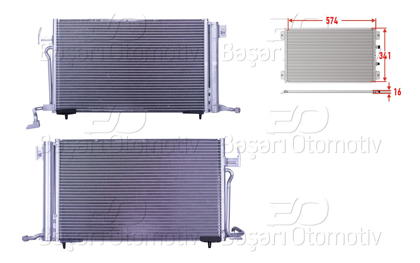 Klıma Radyatoru 574X341x16 Peugeot306 96> 6455.V9