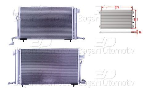 Klıma Radyatoru 574X341x16 Peugeot306 96> 6455.V9