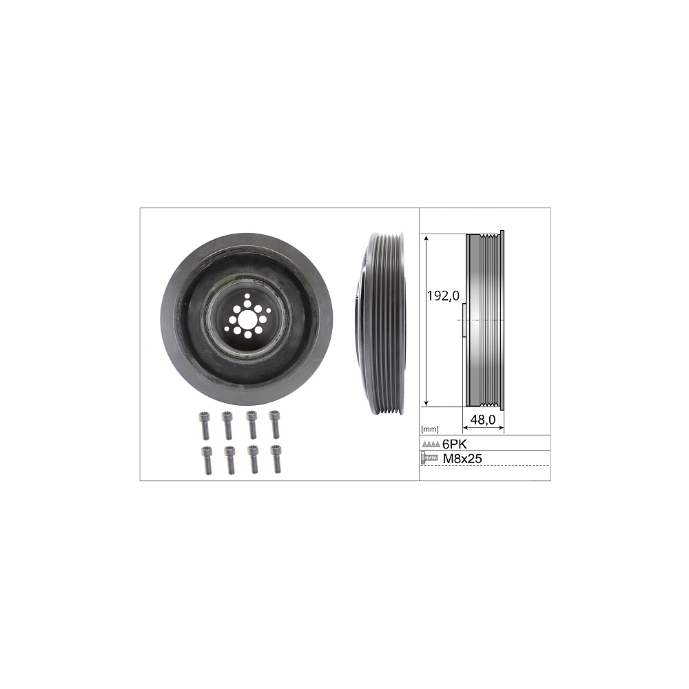Ina Krank Kasnağı VW Touareg - Q7 - A6 3.0 TDI BUN-BUG 2004-2010 059105251AD
