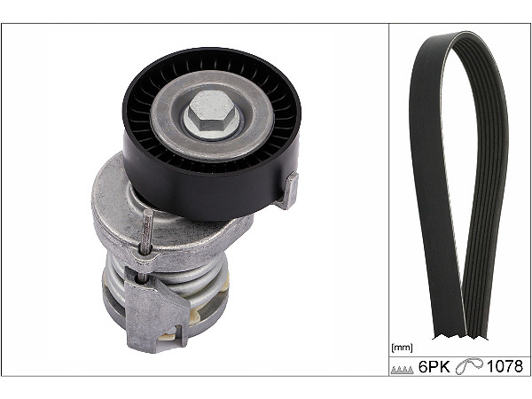 Ina V Kayış Seti VW Polo - Golf 4 - Bora - Cordoba - Fabia AEE-ALM-AFH-AHW-BBY-BKY-BBZ-BCB 1.4 16V-1.6 16V 1994- 030145299F