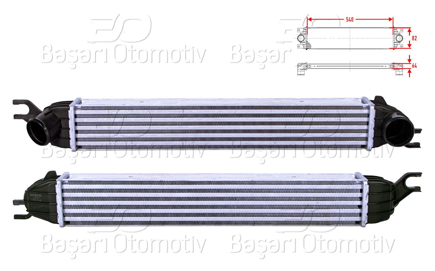 Turbo Radyatoru (Intercooler) 540X82x64 Mını Cooper  2751277