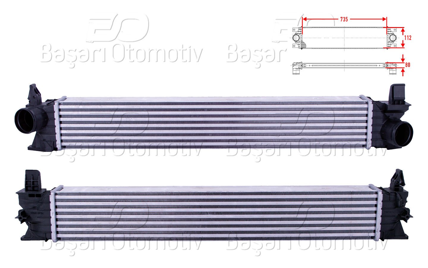 Turbo Radyatoru (Intercooler) 735X112x80 Fıat Ducato 2.3D 2.3D Multıjet11 [1382429080]