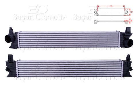 Turbo Radyatoru (Intercooler) 735X112x80 Fıat Ducato 2.3D 2.3D Multıjet11 [1382429080]