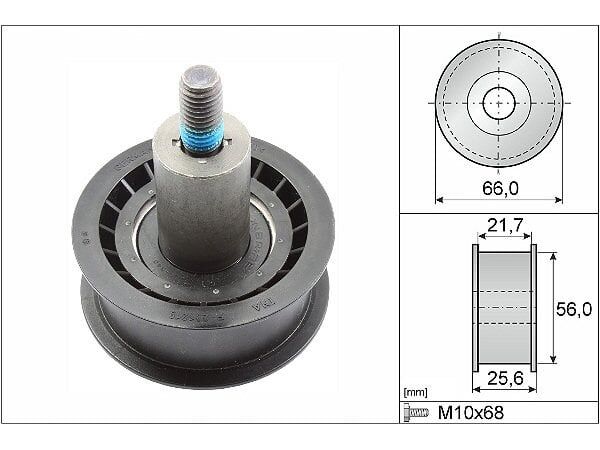 Ina Eksantrik Gergi Rulmanı VW Polo - Cordoba - Fabia - Golf 4 - Bora AHW-BBY-BKY-BBZ-BCB-CGGB 1.4 16V-1.6 16V 99-09 036109244J