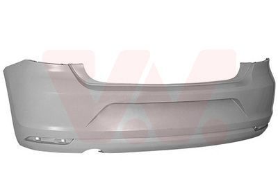 Arka Tampon Sensörsüz Egzoz Delikli Astarlı VW Polo 2014-2018 6C6807421AGRU