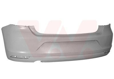 Arka Tampon Sensörsüz Egzoz Delikli Astarlı VW Polo 2014-2018 6C6807421AGRU