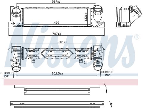 Turbo Radyatoru (Intercooler) 495X127x76 Bmw F20 1.1 7600530