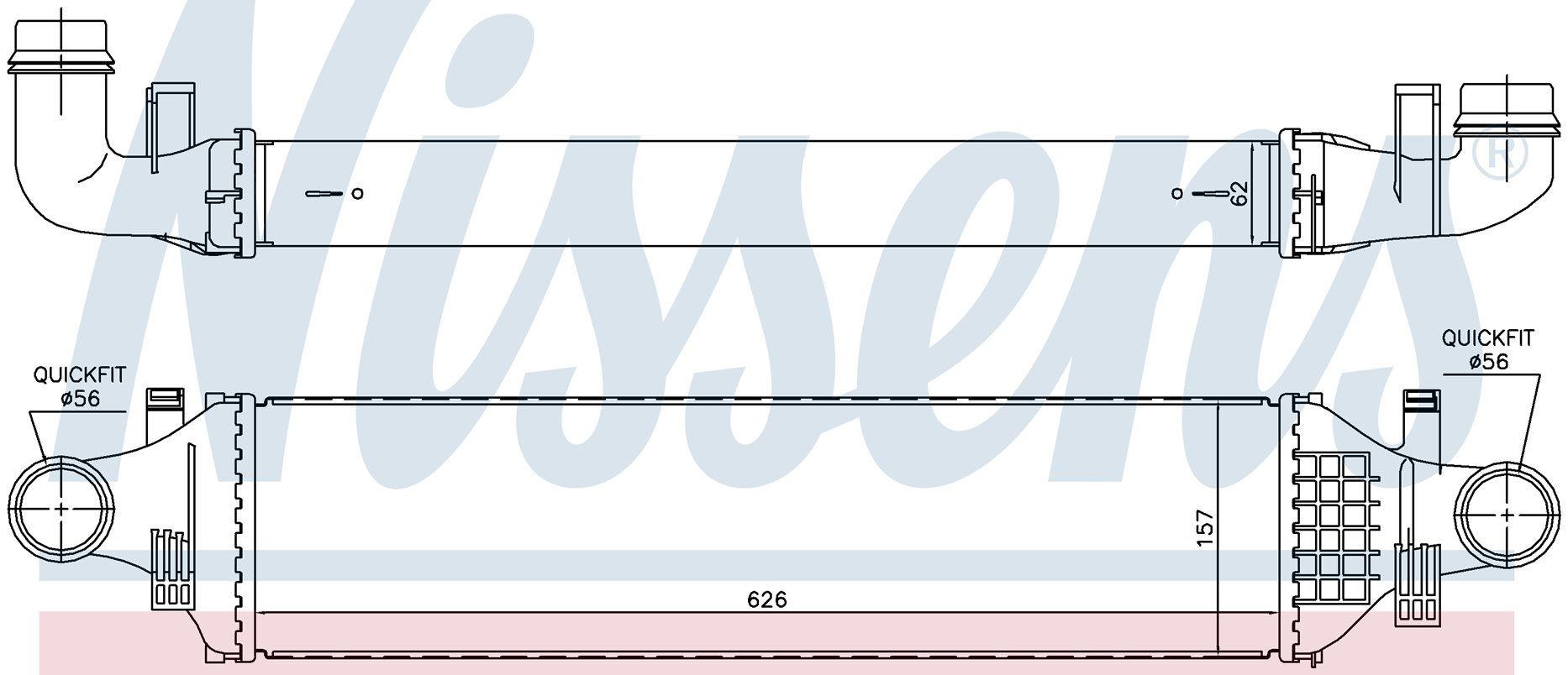 Turbo Radyatoru (Intercooler) 626X157x62 Mercedes-Benz Benz W176 A160 Cdı [2465000900]
