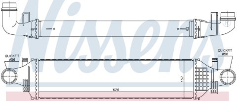 Turbo Radyatoru (Intercooler) 626X157x62 Mercedes-Benz Benz W176 A160 Cdı [2465000900]
