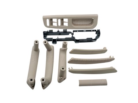 Kapı Kol Tutamak Seti (Cam Düğme Çerçeveli) Bej Vw Passat B5 B5.5 1996-2005 3B0867175R48