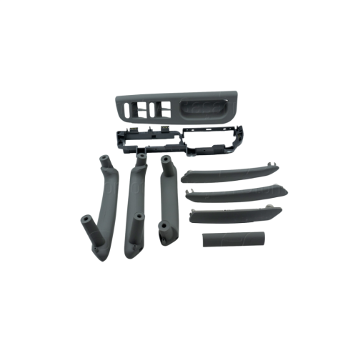 Kapı Kol Tutamak Seti (Cam Düğme Çerçeveli) Gri VW Passat B5 B5.5 1996-2005 3B08671757DE