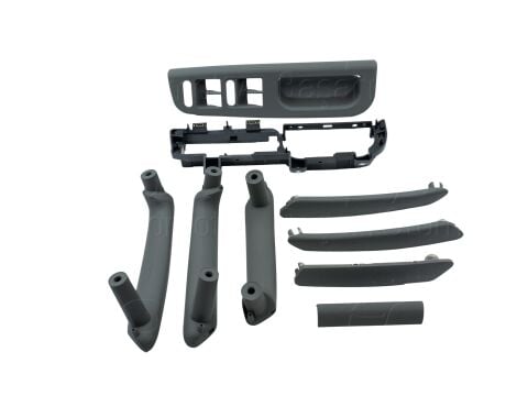 Kapı Kol Tutamak Seti (Cam Düğme Çerçeveli) VW Passat B5 - B5.5 1996-2005 3B08671757DE