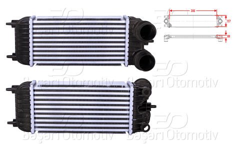 Turbo Radyatoru (Intercooler) 300X157x80 Peugeot 508 1440.Q9