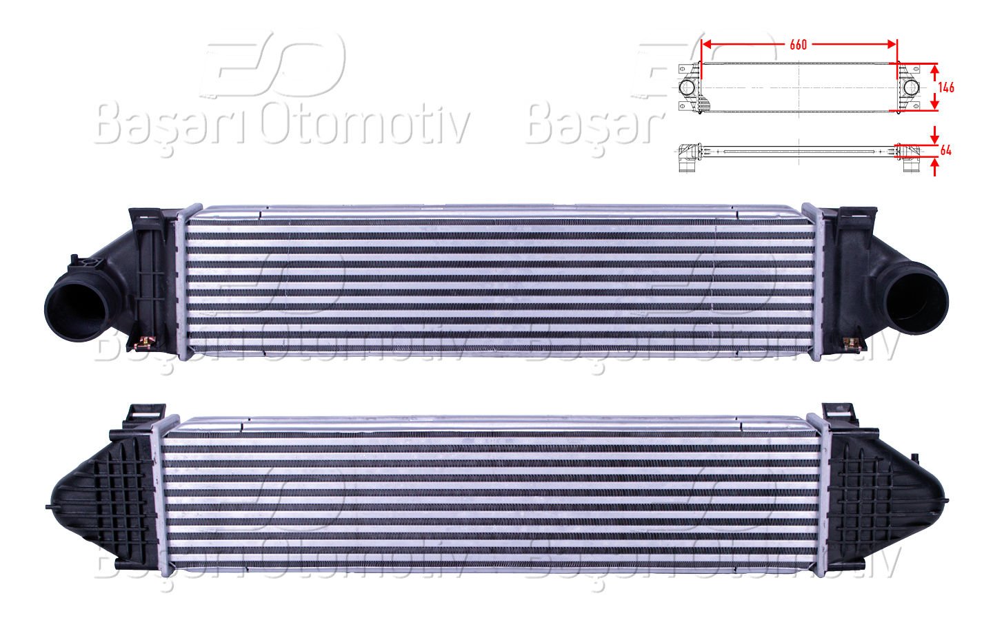 Turbo Radyatoru (Intercooler) 660X146x64 Volvo S80  31338474
