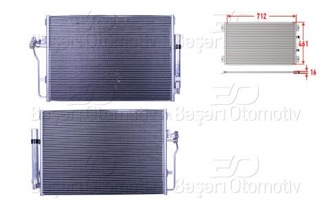 Klıma Radyatoru 712X461x16 Vw Crafter Mercedes Spr 2E0820413