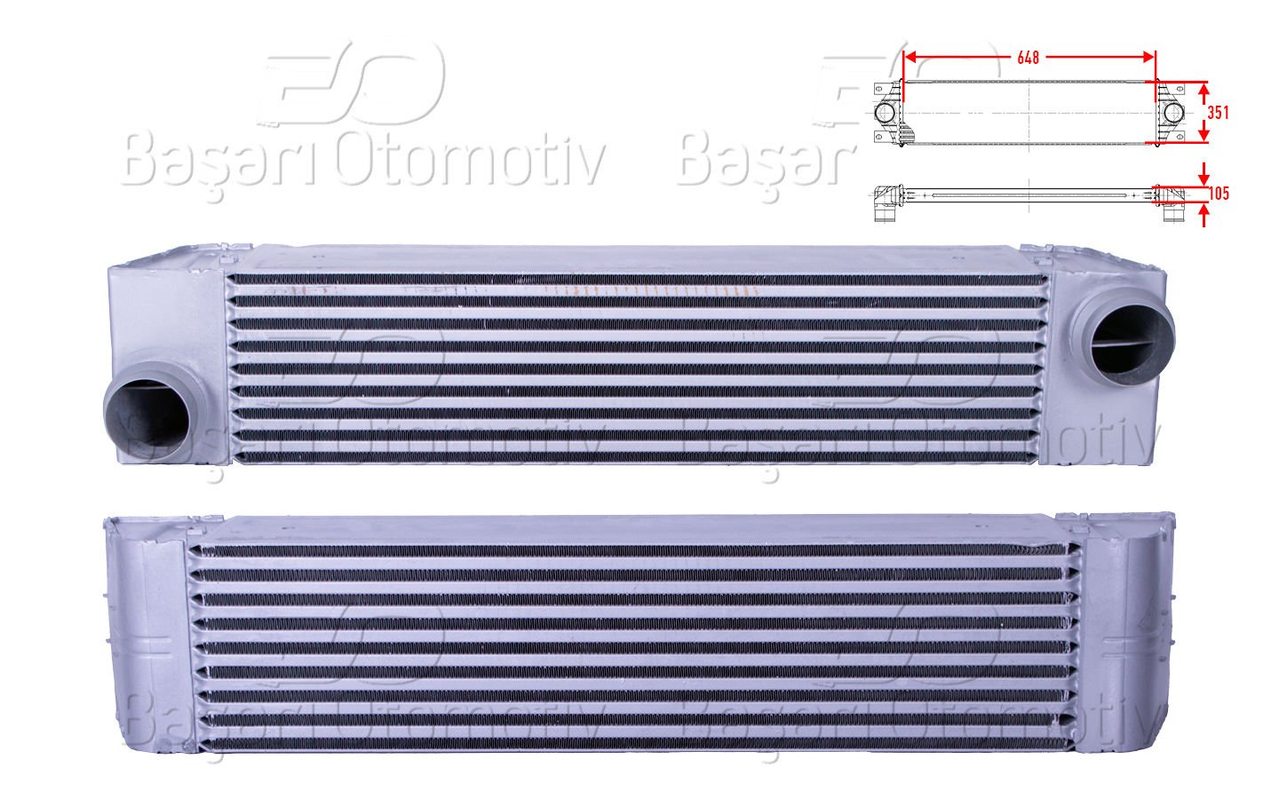 Turbo Radyatoru (Intercooler) 648X351x105 Bmw 7 Serı 7790846