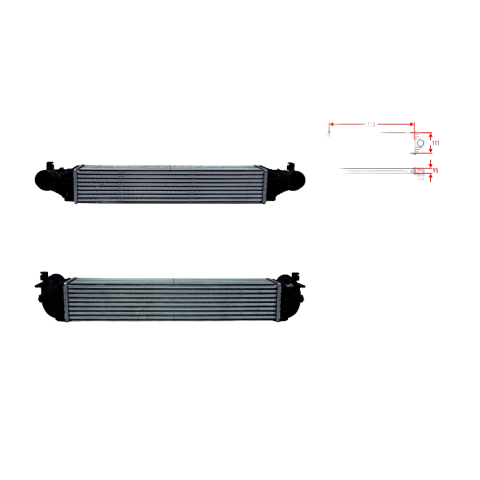 Wisco Turbo Radyatörü (Intercooler) Opel Astra 13356681