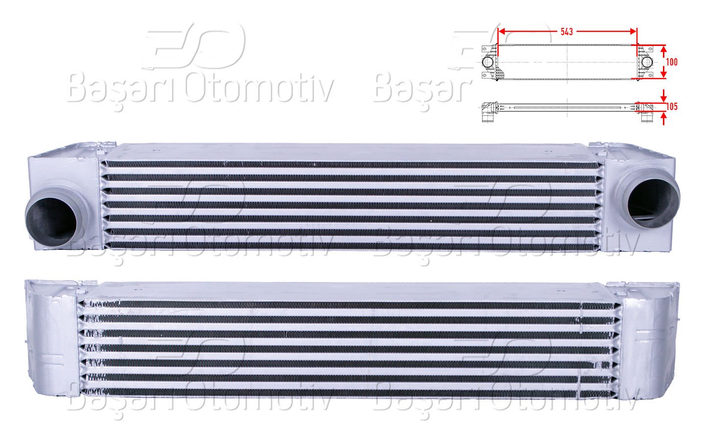 Turbo Radyatoru (Intercooler) 543X100x105 Bmw 5 Serı 7787446