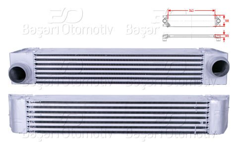 Turbo Radyatoru (Intercooler) 543X100x105 Bmw 5 Serı 7787446