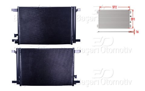 Klıma Radyatoru 572X391x16 Vw Golf7 Passat Tıguan Audı [5Q0816411M]