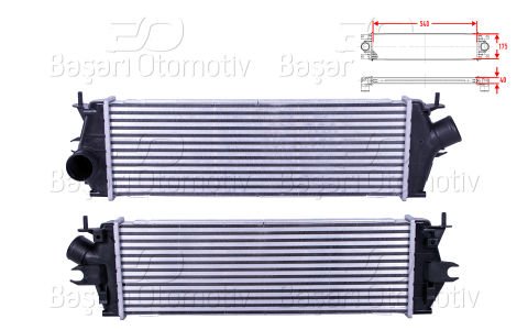 Turbo Radyatoru (Intercooler) 540X175x40 Renault  8200411160