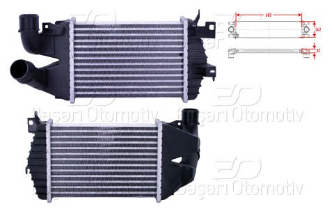 Turbo Radyatoru (Intercooler) 600X342x32 Renault  7701045349