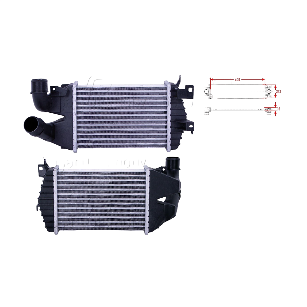 Turbo Radyatörü (Intercooler) Renault Laguna 1 1.9 DTI - 2.2 DTI 1996-2001 6025310508