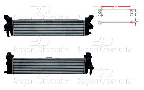 Turbo Radyatoru (Intercooler) 650X143x50 Mercedes 4475010501
