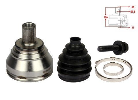 Aks Kafası Dıs Golf5 Golf6 Jetta Passat A3 Leon C 1K0498099B
