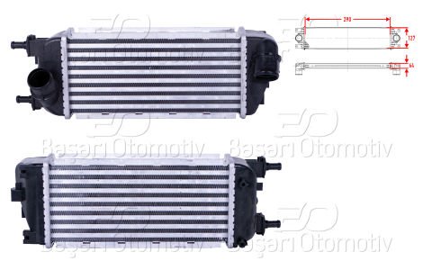 Turbo Radyatoru (Intercooler) 290X127x64 Fıat Panda 51930049