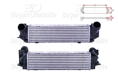 Turbo Radyatoru (Intercooler) 492X132x100 Bmw 5  17117618769