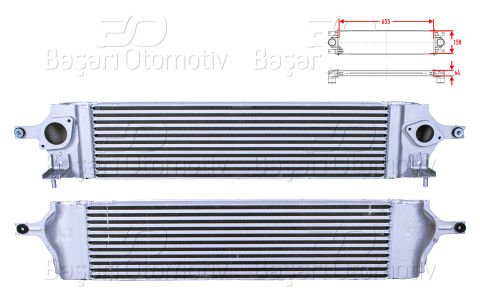 Turbo Radyatoru (Intercooler) 655X158x64 Nıssan X-Traı 14461