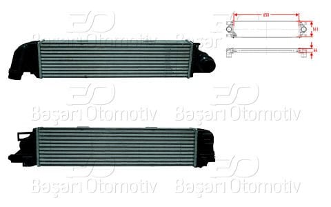 Turbo Radyatoru (Intercooler) 650X161x64 Renault Trafı 14496