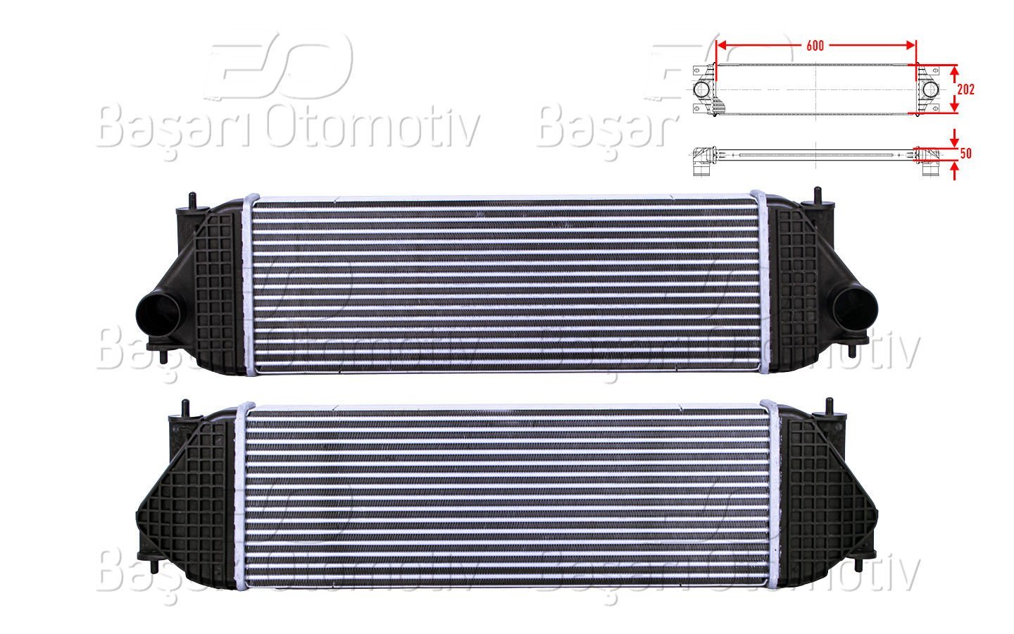 Turbo Radyatoru (Intercooler) 600X202x50 Suzukı Grand  13620