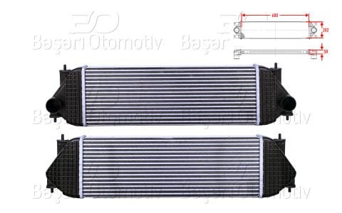 Turbo Radyatoru (Intercooler) 600X202x50 Suzukı Grand  13620