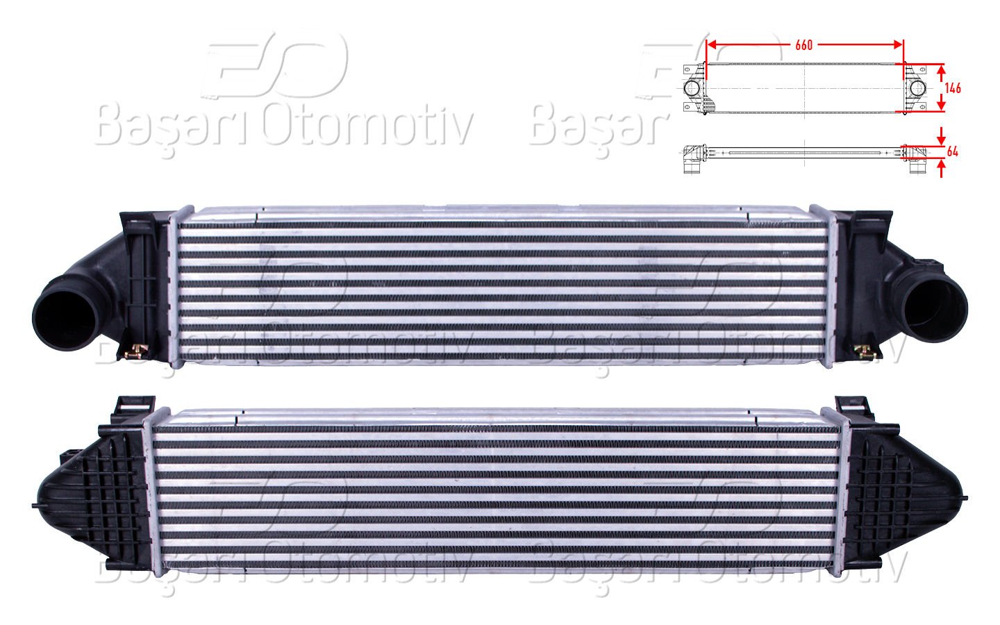 Turbo Radyatoru (Intercooler) 660X146x64 Ford Focus LR031466