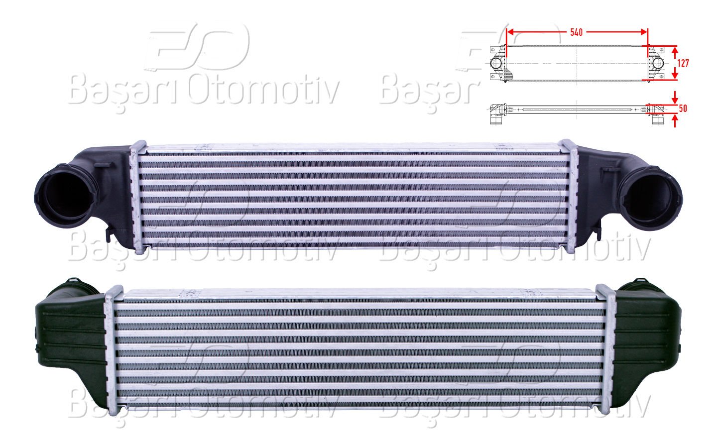 Turbo Radyatoru (Intercooler) 540X127x50 Bmw E46 3.1 7789793