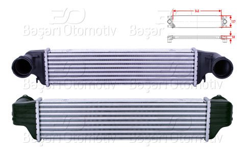 Turbo Radyatoru (Intercooler) 540X127x50 Bmw E46 3.1 7789793