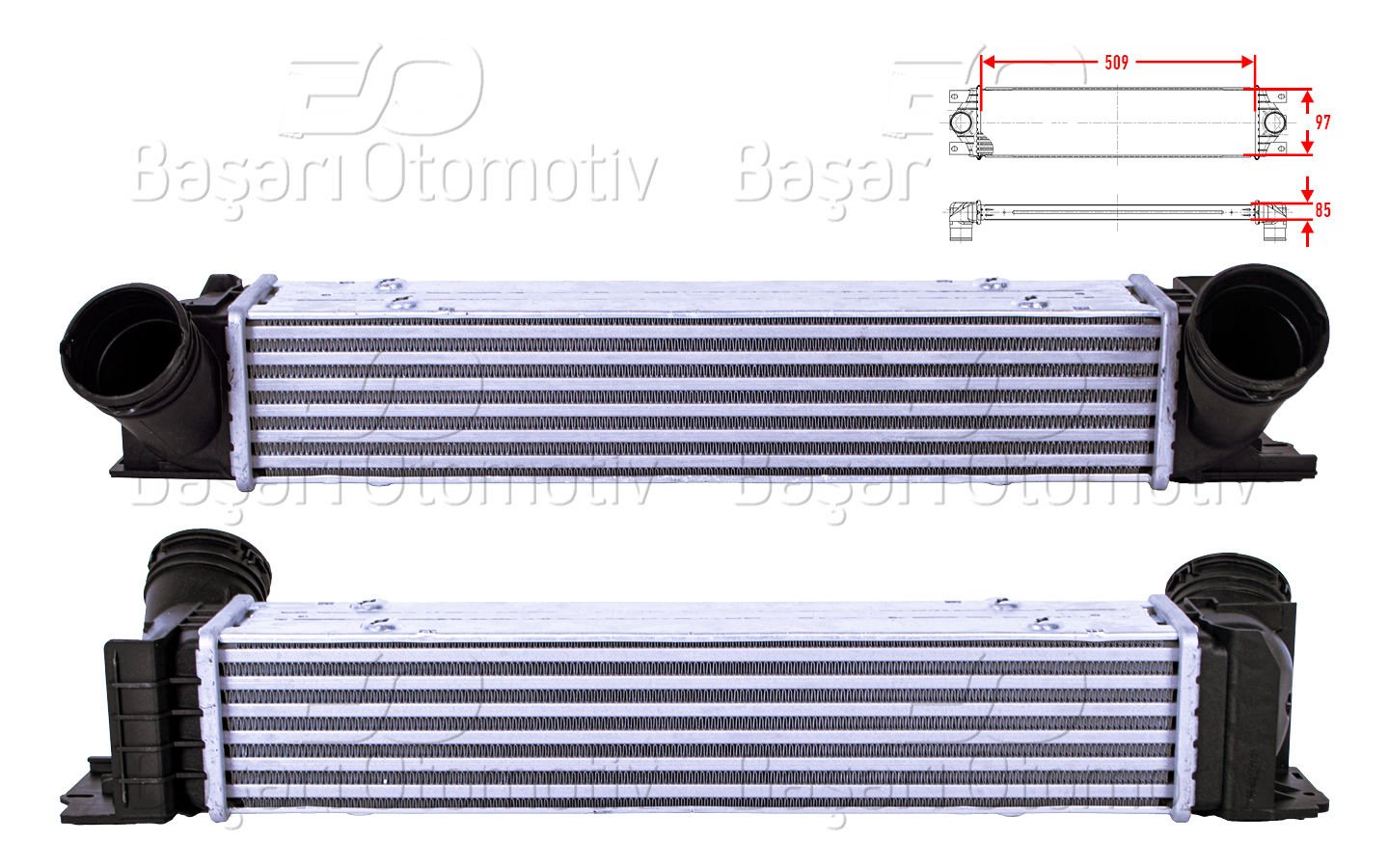 Turbo Radyatoru (Intercooler) 509X97x85 Bmw E81 1.16 7524916