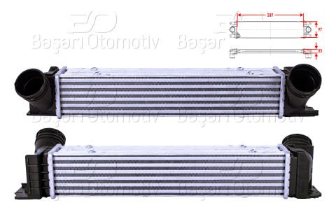 Turbo Radyatoru (Intercooler) 509X97x85 Bmw E81 1.16 7524916