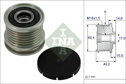 Alternatör Kasnagı Golf3 Passat Crafter 91- Ina 028903119P