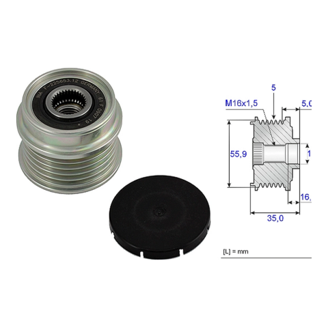 Ina Alternatör Kasnağı VW Passat - Audi A4 1.9 TDI AFN-AVG-1Z 1997-2000 028903119T