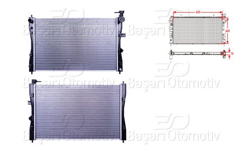 Su Radyatoru Brazıng Mt 405X640x16 Mıtsubıshı Colt1 MN130393