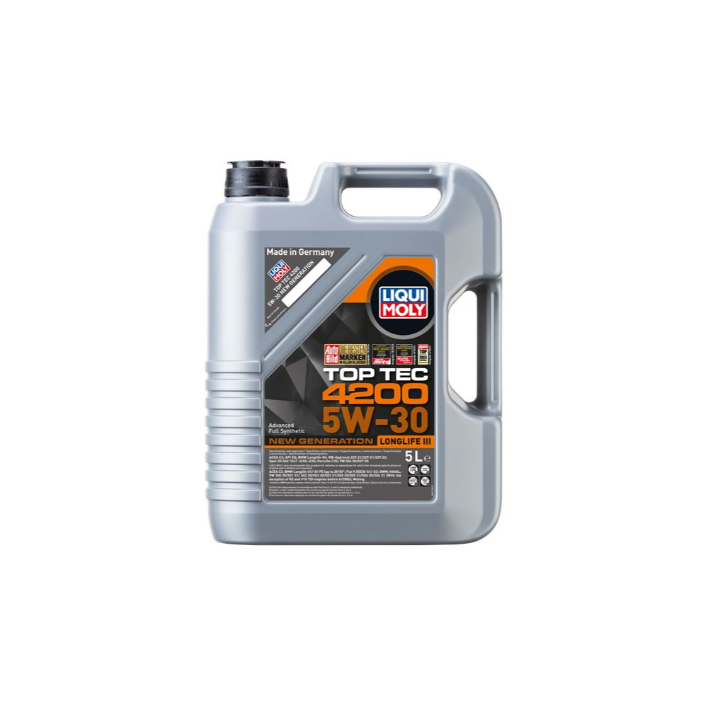 Liqui Moly Motor Yağı 5W-30 Top Tec 4200 VW 504.00 / 507.00 5 Litre