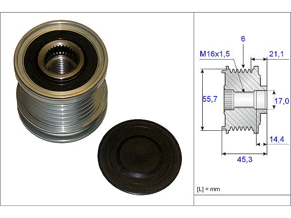 A4 A6 Alternatör Kasnagı 00- [Ina] [06B903119A]